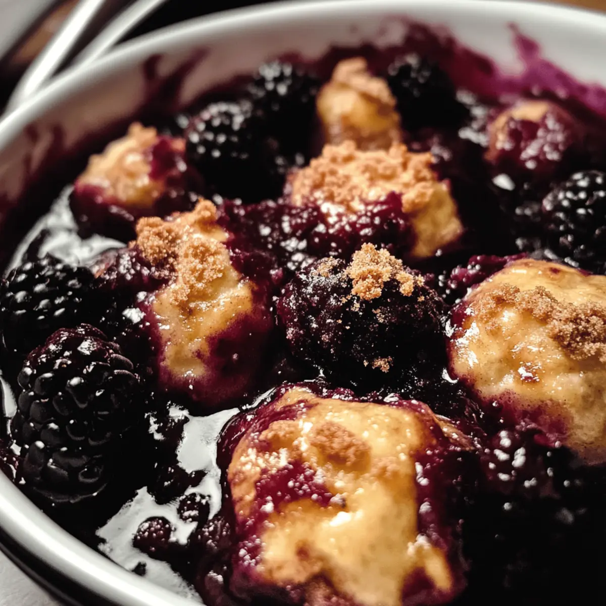 Dumplings aux mûres au goût réconfortant