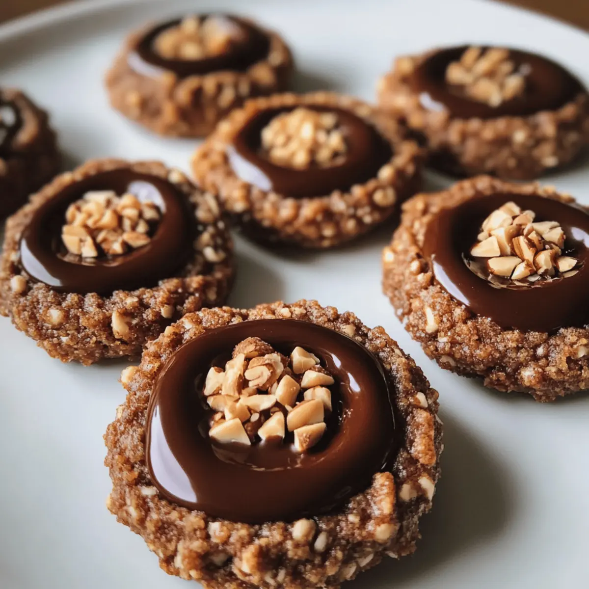 Biscuits à empreinte de chocolat et noisette irrésistibles
