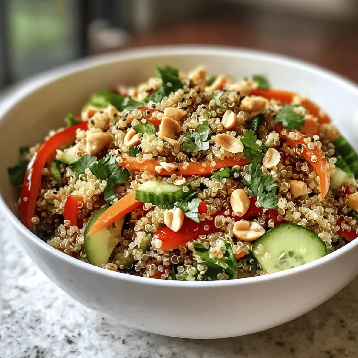 Salade de Quinoa Croquante Thaïlandaise Énergisante