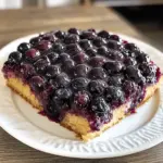 Gâteau renversé aux myrtilles