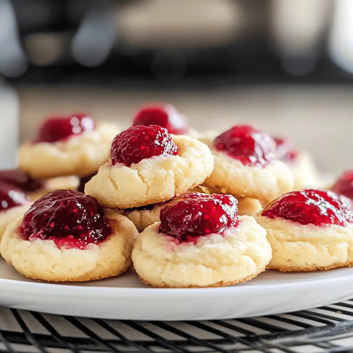 Biscuits à empreinte de framboise irrésistibles