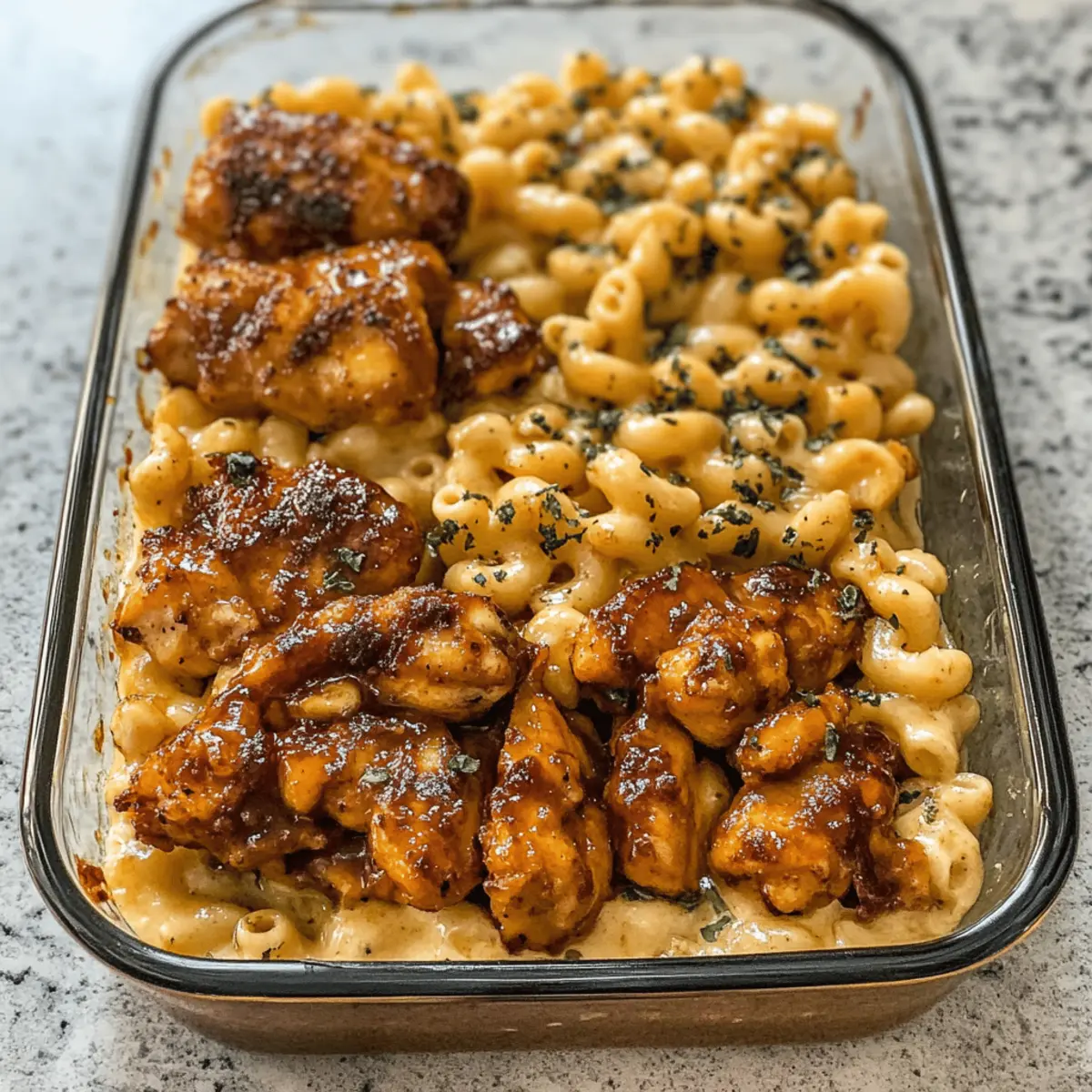 Poulet au beurre d’ail et miel riche en protéines