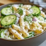 Salade de pâtes au concombre