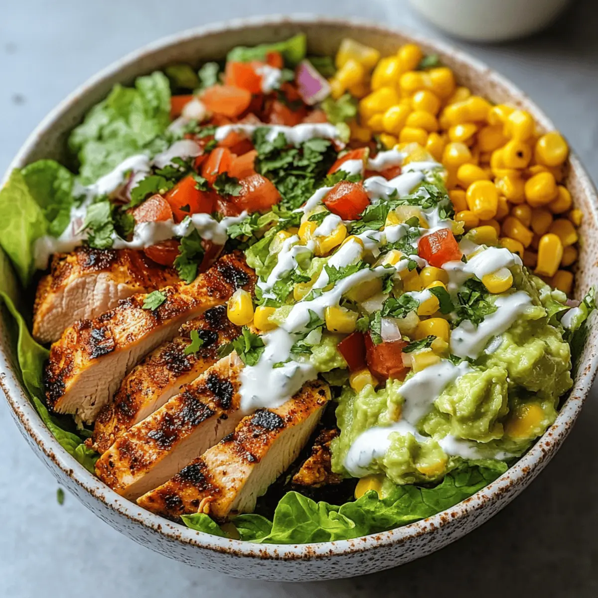 Bols de tacos au poulet sain et personnalisables
