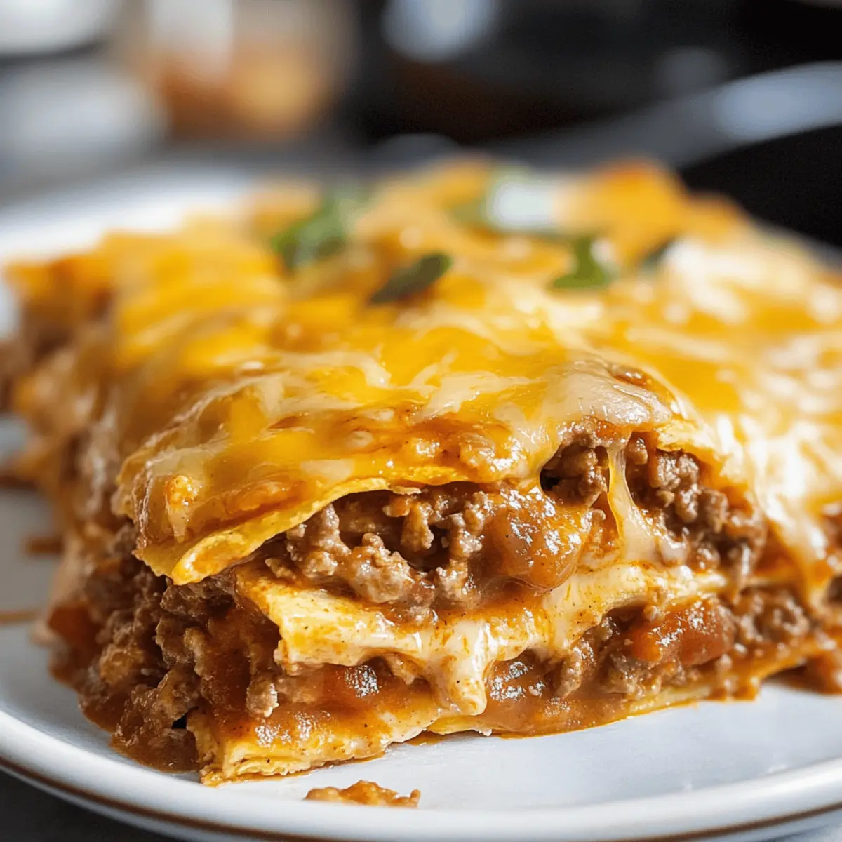 Casserole d’enchiladas au bœuf crémeuse et savoureuse