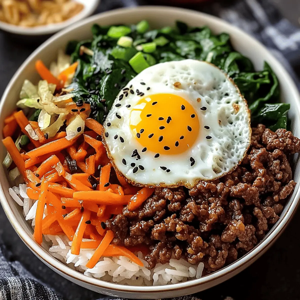 Bol de Bibimbap au Boeuf Coréen Maison