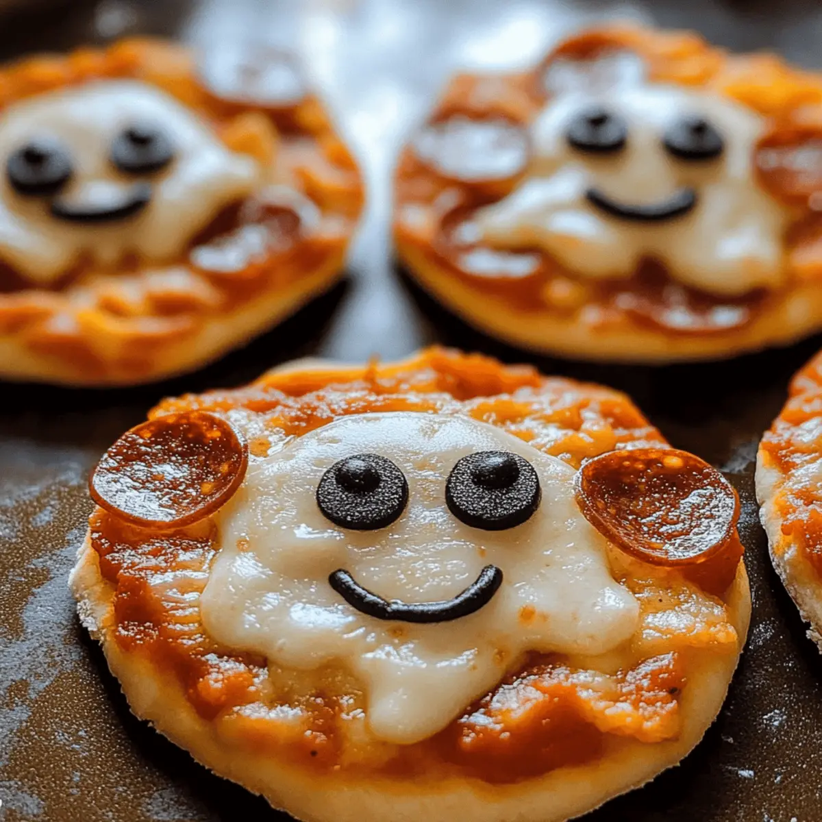 Mini pizzas Halloween fait maison faciles et amusantes