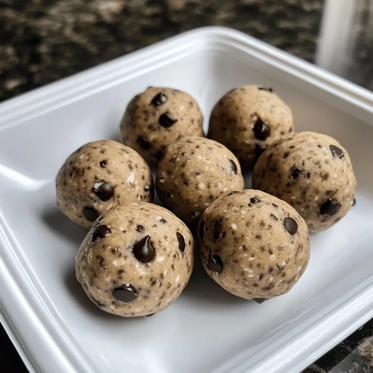Boules de Protéine Pâte à Cookie Délicieuses et Saines