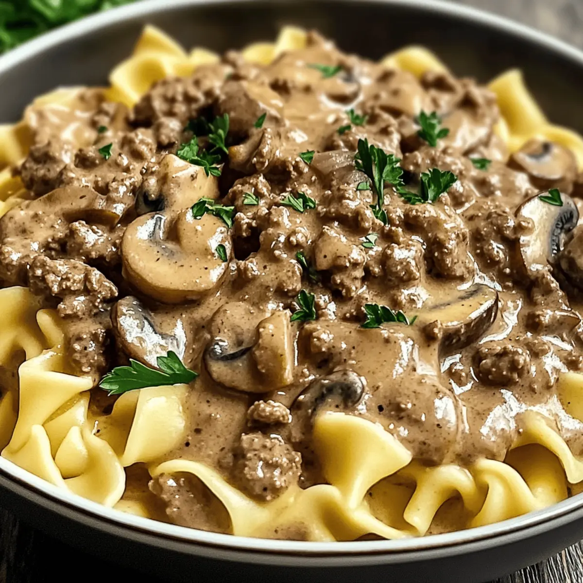 Stroganoff de bœuf haché crémeux en 30 minutes