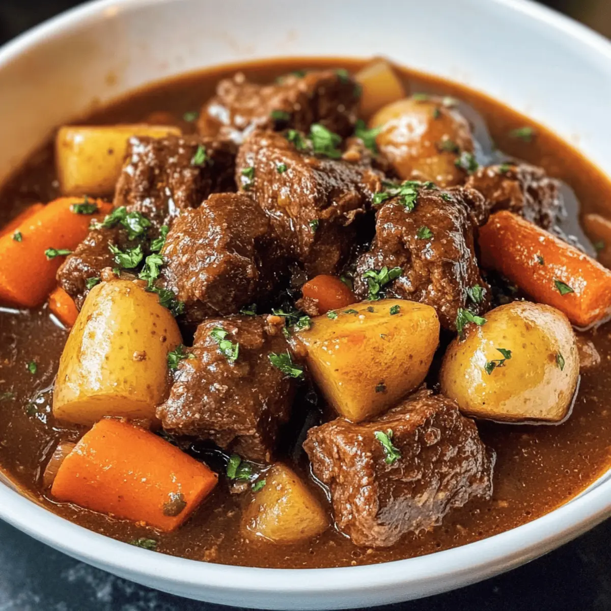 Ragoût de bœuf réconfortant et savoureux