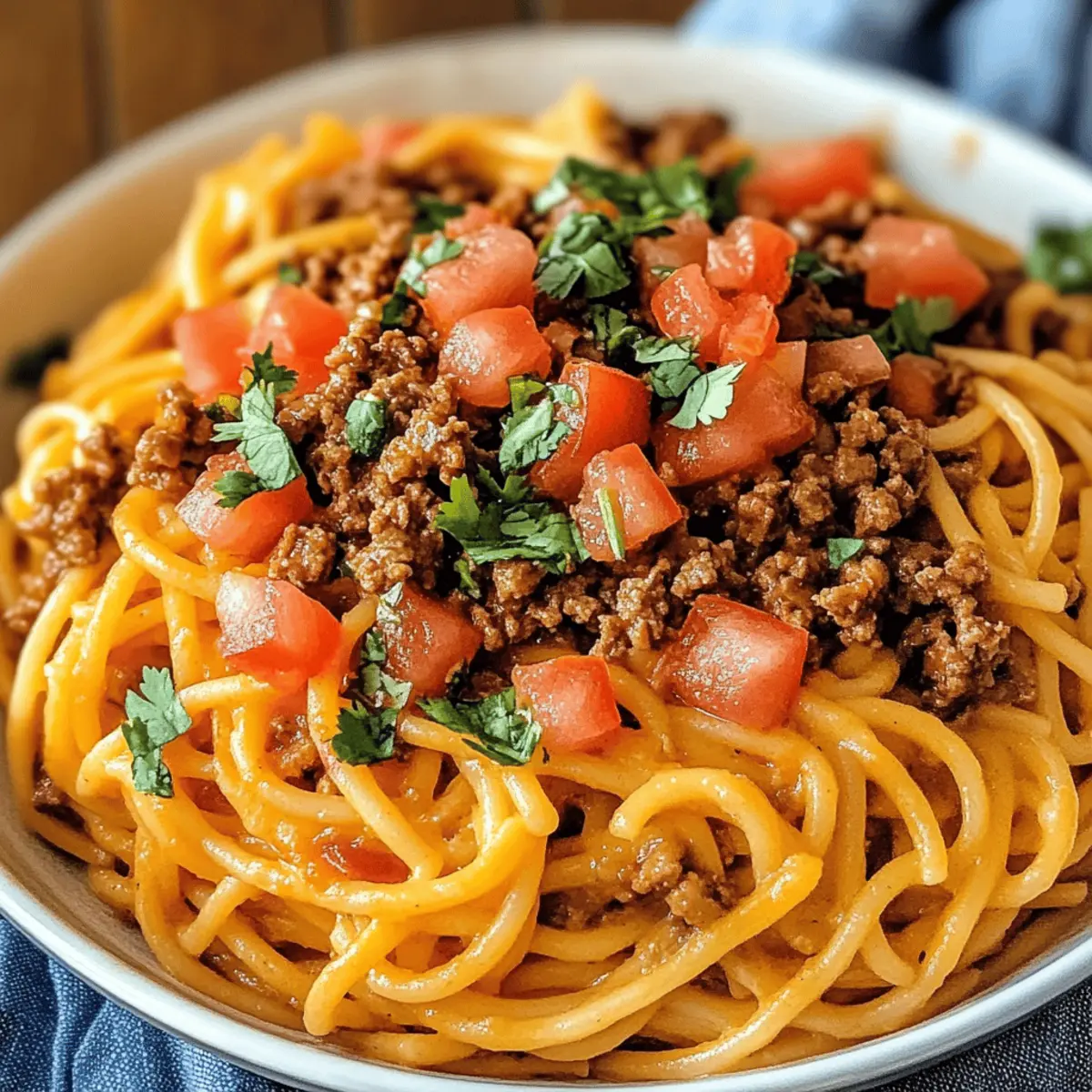 Spaghetti taco en un seul pot facile et rapide
