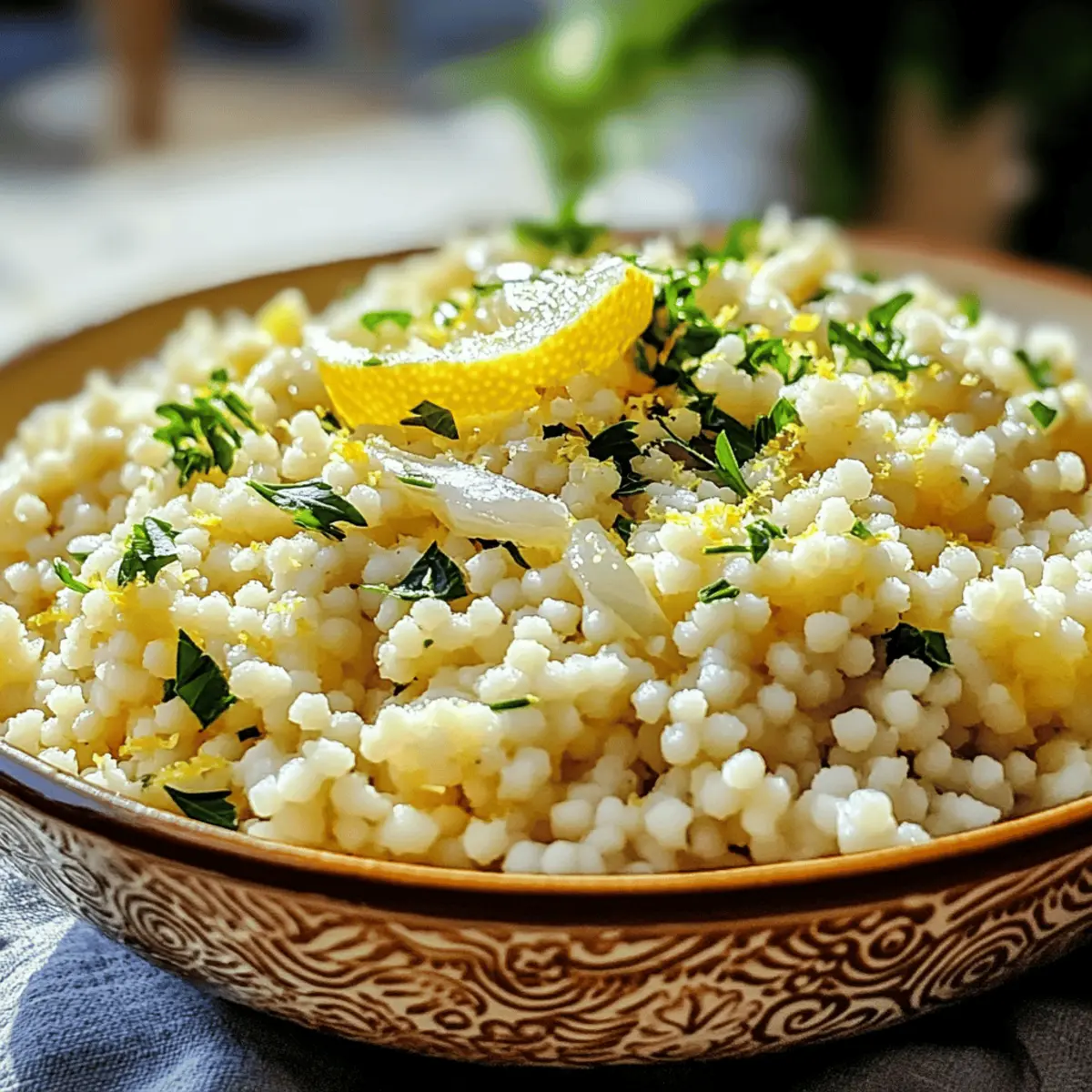 Couscous au citron et au parmesan rapide et savoureux