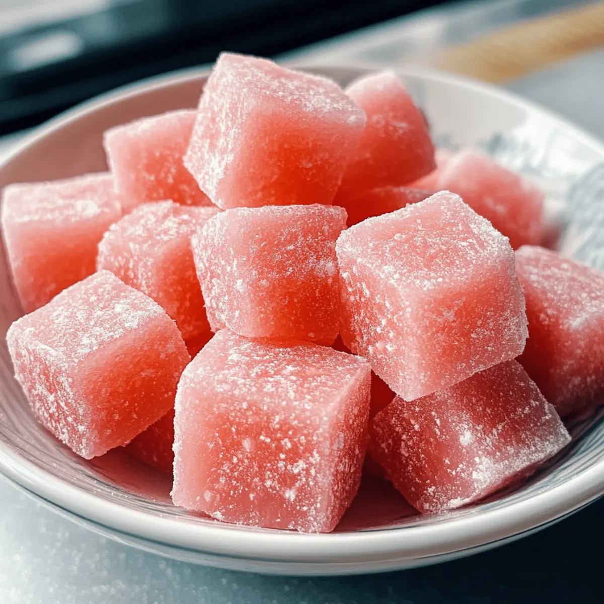 Mochi à la pastèque : délice d’été sans gluten